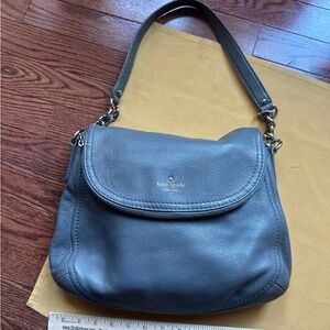 Kate Spade gray Leather Shoulder Bag